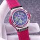 Hublot Big Bang Jeans Red&Green Rubber Strap Blue Dial Replica Watch (5)_th.jpg